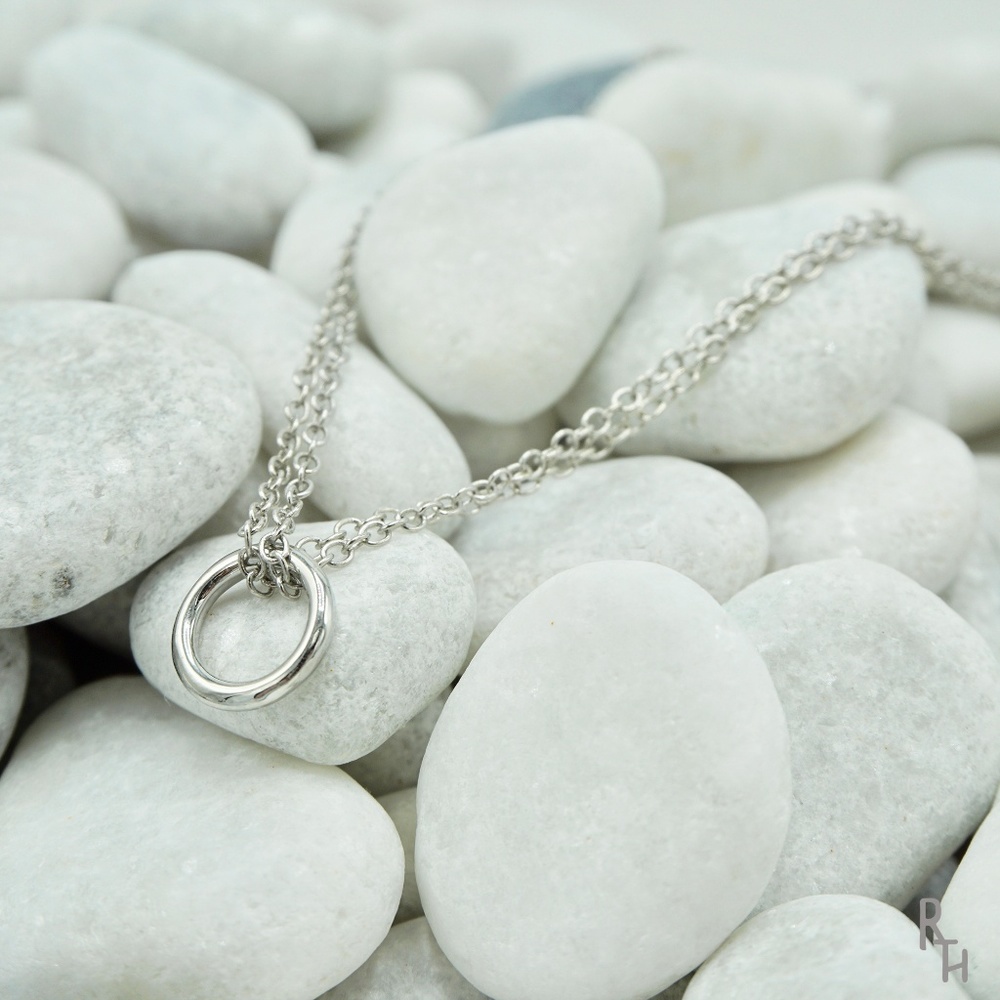 Silver Karma Double Chain Necklace